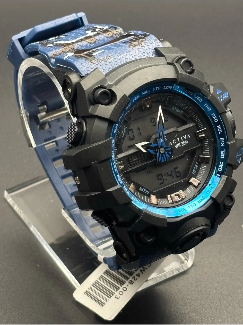 Invicta Activa Neo Men’s Watch, 55mm Blue Camo - ACW428-003